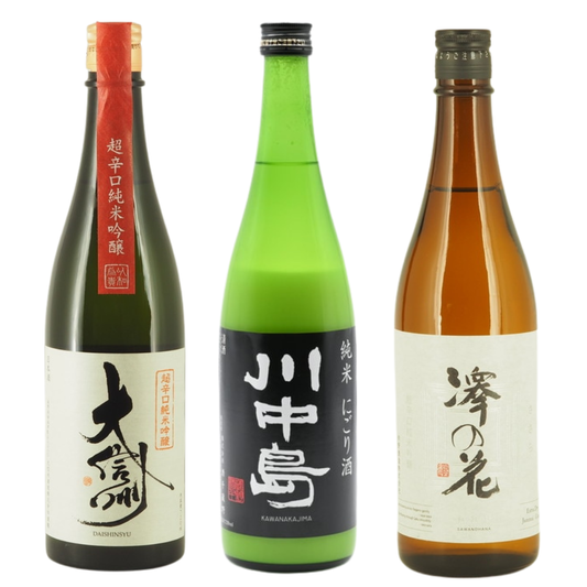Nagano Sake Tasting Set for Beginners (3 Bottles) ※Free shipping
